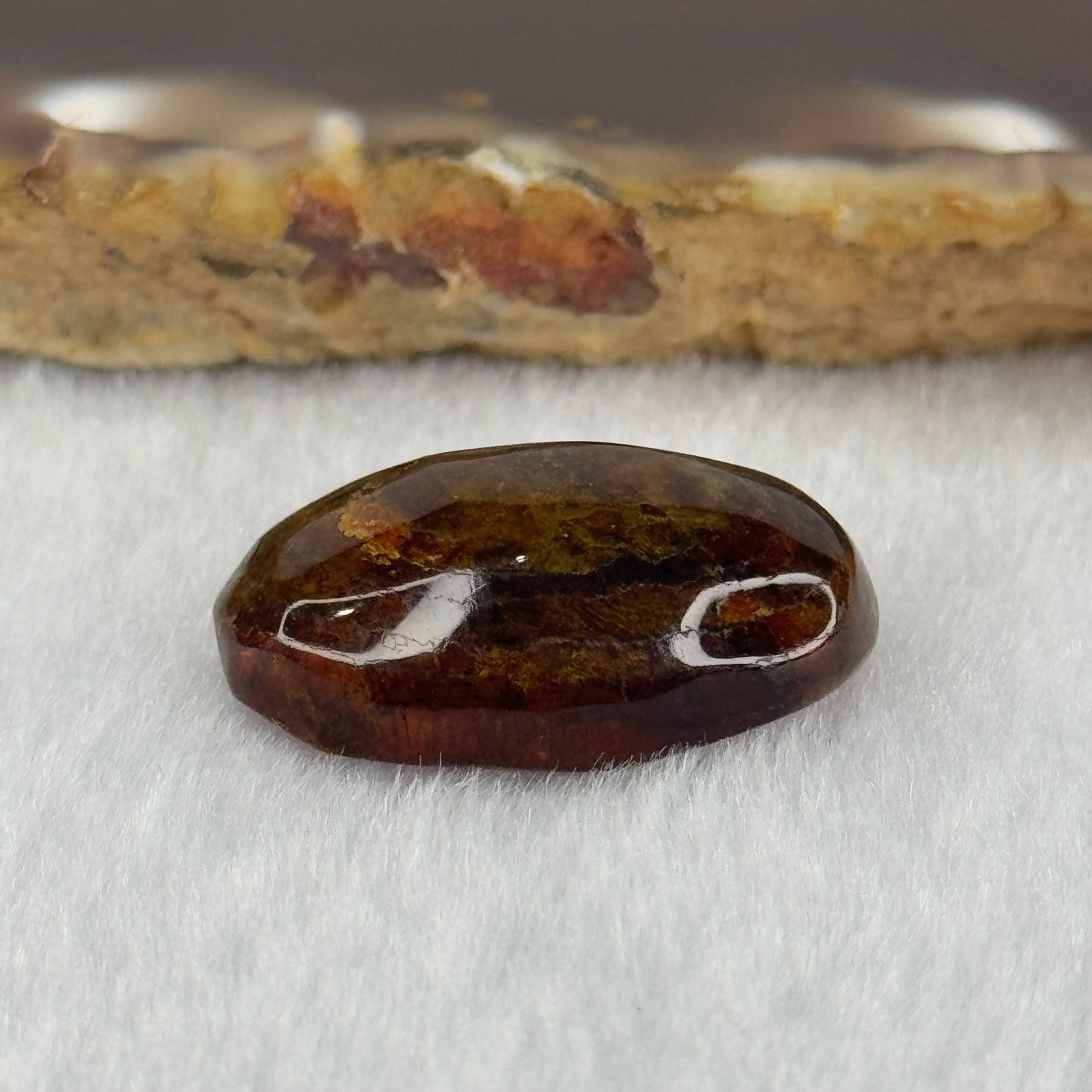 Natural Amber Stone for Setting 1.47g 22.4 by 14.1 by 7.8mm - Huangs Jadeite and Jewelry Pte Ltd
