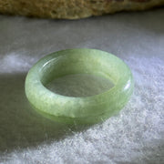 Type A Medium Green Jadeite Ring 3.64g 6.1 by 3.5mm US7/HK15.5 (External Line) - Huangs Jadeite and Jewelry Pte Ltd