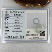 Type A Icy Light Green Jadeite Ring 3.35g 5.4 by 3.5mm US7.8 HK17.5 (Close to Perfect) - Huangs Jadeite and Jewelry Pte Ltd