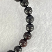 Natural Indian Small Leaf Zitan Rose Wood Beads Bracelet 天然小叶紫檀手链 6.32g 14.5cm 8.0mm 22 Beads - Huangs Jadeite and Jewelry Pte Ltd