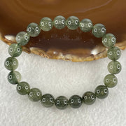 Good Grade Natural Cats Eye Green Rutilated Quartz Beads Bracelet 22.71g 16cm 9.3mm 21 Beads - Huangs Jadeite and Jewelry Pte Ltd
