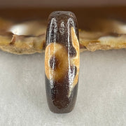 Natural Powerful Tibetan Old Oily Agate Patina Guiren Tairen Human Dzi Bead Totem Amulet Heavenly Master (Tian Zhu) 贵人天诛 4.55g 28.1 by 9.1mm - Huangs Jadeite and Jewelry Pte Ltd