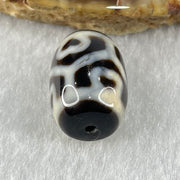 Natural Powerful Tibetan Old Oily Agate 6 Hearts Tortoise Shell Dzi Bead Heavenly Master (Tian Zhu) 六心龟壳天珠 4.95g 18.1 by 12.9mm - Huangs Jadeite and Jewelry Pte Ltd