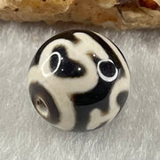 Natural Powerful Tibetan Old Oily Agate 4 Nectar Vessel Dzi Bead Heavenly Master (Tian Zhu) 花蜜容器天珠 1.44g 10.0 by 10.2mm - Huangs Jadeite and Jewelry Pte Ltd