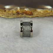 12.0mm Meteorite in Titanium Pendent / Charm (Silver Color) 2.72g 9.0 by 12.5mm - Huangs Jadeite and Jewelry Pte Ltd