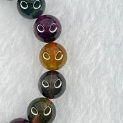 Natural Tourmaline Beads Bracelet 好的天然碧玺珠手链 30.80g 15.5cm 10.4mm 18 Beads - Huangs Jadeite and Jewelry Pte Ltd