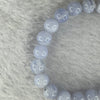 Natural Blue Lace Agate Bracelet 15.58g 14cm 8.2mm 22 Beads - Huangs Jadeite and Jewelry Pte Ltd