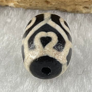 Natural Powerful Tibetan Old Oily Agate Tortoise Shell 6 Hearts Dzi Bead Heavenly Master (Tian Zhu) 龟壳六心天珠 2.18g 13.9 by 9.9mm - Huangs Jadeite and Jewelry Pte Ltd