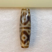 Natural Powerful Tibetan Old Oily Agate 6 Eye Vajra Dzi Bead Heavenly Master (Tian Zhu) 六眼金刚杵天诛 14.35g 47.4 by 14.0mm - Huangs Jadeite and Jewelry Pte Ltd