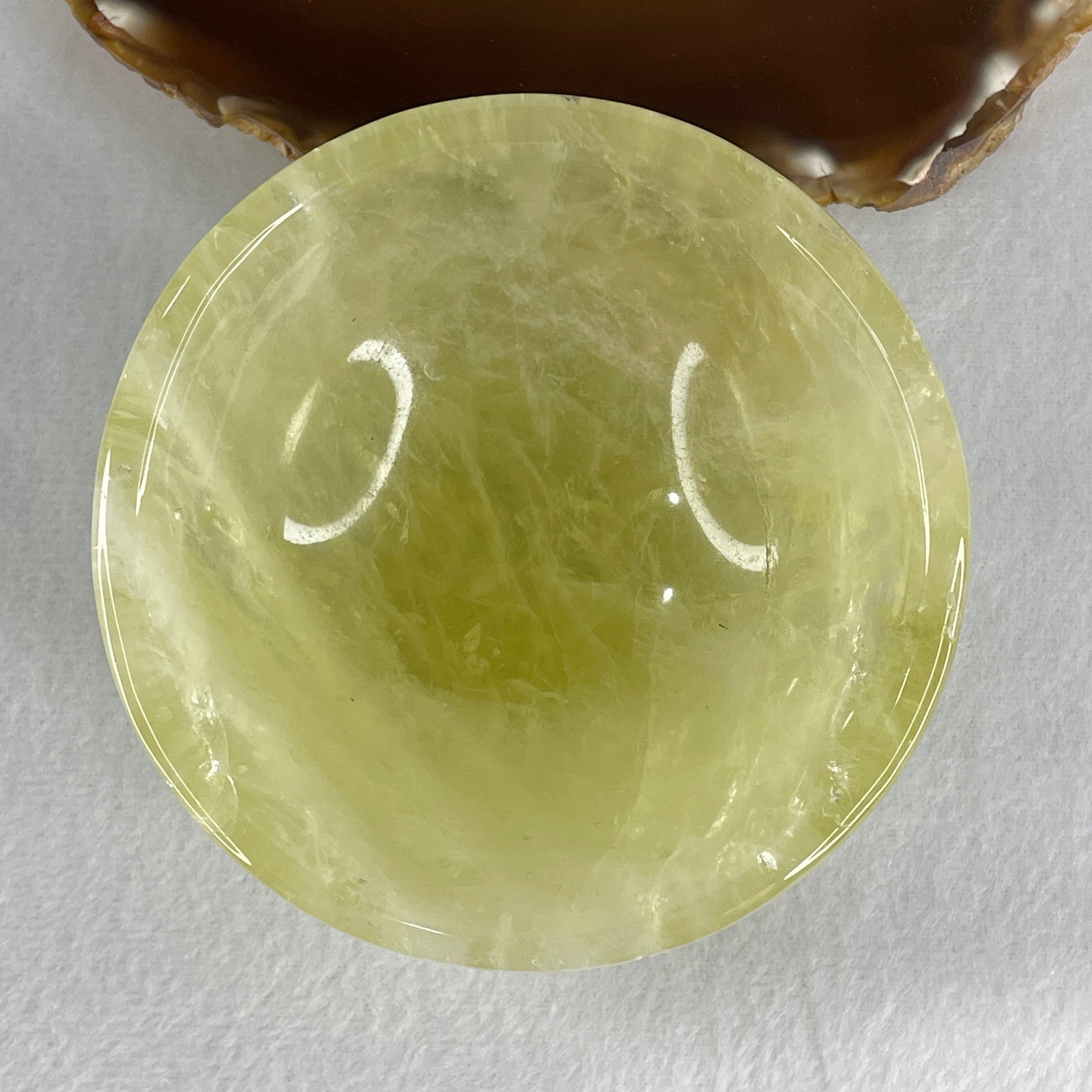 Natural Citrine Bowl Display 314.57g 96.8 by 42.5mm - Huangs Jadeite and Jewelry Pte Ltd
