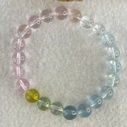 Very Very High Grade Transparent Natural Morganite Beryl Beads Bracelet 20.07g 15.5cm 8.8mm 22 Beads - Huangs Jadeite and Jewelry Pte Ltd