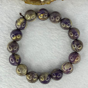 Painted Wood Bracelet 19.29g 12.3 mm 16 Beads - Huangs Jadeite and Jewelry Pte Ltd