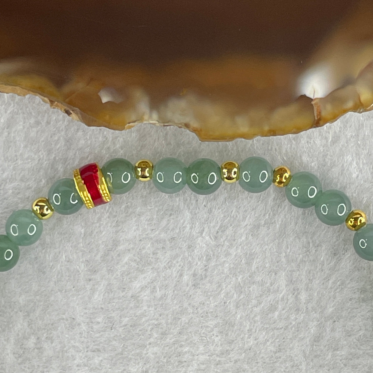 Natural Blue Aventurine Beads Bracelet 8.26g 20cm 4.9mm 37Beads