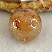Average Grade Natural Copper Rutilated Quartz Sphere Ball 5.31g 15.6mm - Huangs Jadeite and Jewelry Pte Ltd