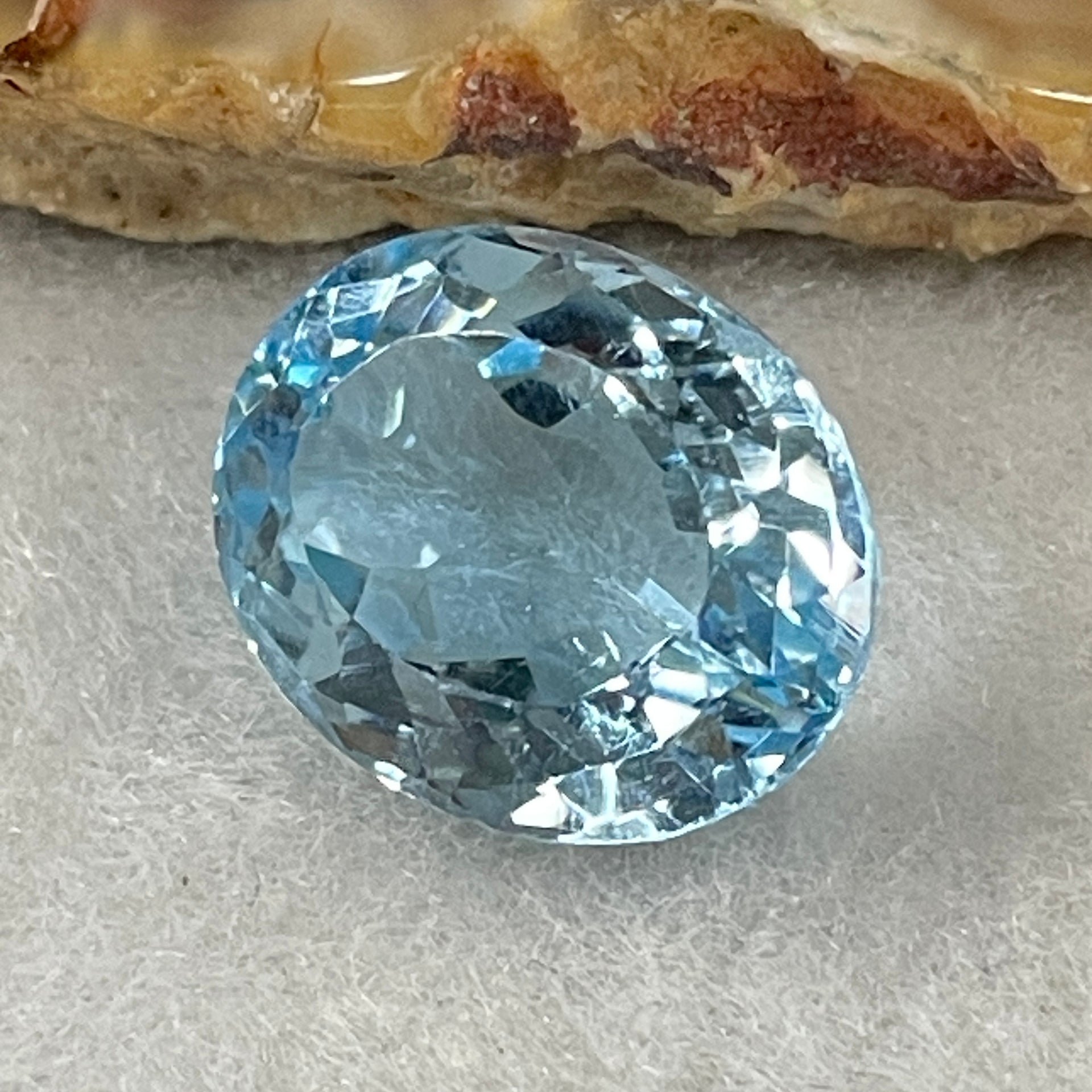 Natural Sky Blue Topaz Oval Shape 12.31ct 14.8 by 12.0 by 8.1mm - Huangs Jadeite and Jewelry Pte Ltd