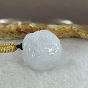 Type A Faint Lavender Jadeite Dragon Ball Pendant 13.34g 19.2 by 18.9mm - Huangs Jadeite and Jewelry Pte Ltd
