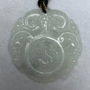 Type A Light Lavender Green Jadeite 3 Goats and Pixiu Pendent 31.66g 53.6 by 53.2 by 5.7mm - Huangs Jadeite and Jewelry Pte Ltd