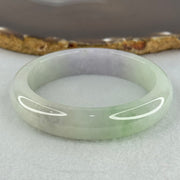 Type A Light Green and Lavender Jadeite Bangle Internal Diameter 55.3mm 81.56g 13.3 by 8.1mm (Internal Lines) - Huangs Jadeite and Jewelry Pte Ltd
