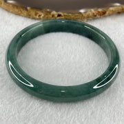 Type A Blueish Green Jadeite Bangle 43.69g Internal Diameter 61.8mm 10.4 by 7.1mm (Slight Internal Lines) - Huangs Jadeite and Jewelry Pte Ltd