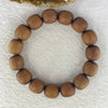Natural Wild Australian Sandalwood Beads Bracelet 自然野生澳大利亚檀香手链 30.00g 14.9mm 15 Beads - Huangs Jadeite and Jewelry Pte Ltd