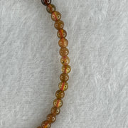 Natural Yellow Tourmaline Crystal Beads Bracelet 2.69g 16cm 3.2mm 66Beads - Huangs Jadeite and Jewelry Pte Ltd