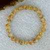 Natural Mountain Yellow Pyramid citrine bracelet 金字塔黄水晶手牌15.17g 15cm 7.9mm 24 Beads - Huangs Jadeite and Jewelry Pte Ltd
