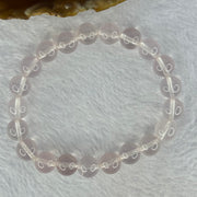 Natural Rose Quartz Beads Bracelet 天然玫瑰石英珠手链 23.36g 16.5cm 9.4mm 21 Beads - Huangs Jadeite and Jewelry Pte Ltd
