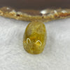Good Grade Natural Golden Rutilated Quartz Crystal Lulu Tong Barrel 天然金发晶水晶露露通桶 
8.52g 18.7 by 15.9mm - Huangs Jadeite and Jewelry Pte Ltd