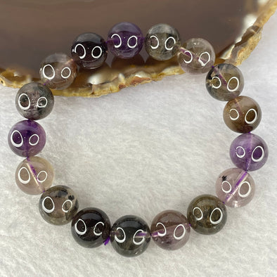 Natural Auralite Crystal Bracelet 极光手链 42.06g 12.2 mm 17 Beads - Huangs Jadeite and Jewelry Pte Ltd