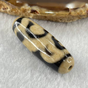 Natural Powerful Tibetan Old Oily Monkey Agate Dzi Bead Heavenly Master (Tian Zhu) 猴天珠 9.14g 37.8 by 12.5mm - Huangs Jadeite and Jewelry Pte Ltd