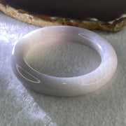 Natural Type A Jelly Faint Lavender Jadeite Bangle 64.29g Inner Diameter 51.4mm 11.4 by 11.2mm (Slight External Line) - Huangs Jadeite and Jewelry Pte Ltd