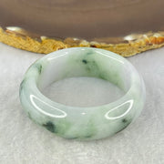 Type A Lavender Green with Dark Green Piao Hua Jadeite Baby Bangle Internal Diameter 40.3mm 48.77g 15.9 by 8.1mm - Huangs Jadeite and Jewelry Pte Ltd