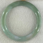 Type A Blueish Green Jadeite Bangle 44.77g Internal Diameter 55.5mm 8.9 by 9.5mm (Close to Perfect) - Huangs Jadeite and Jewelry Pte Ltd