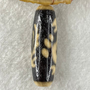 Natural Powerful Tibetan Old Oily Agate Vermilion Bird Fire Element Dzi Bead Heavenly Master (Tian Zhu) 朱雀天珠 8.98g 38.4 by 12.4mm - Huangs Jadeite and Jewelry Pte Ltd