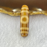 Natural Powerful Tibetan Old Oily Agate Sky Door Serenity 1 Eye Dzi Bead Heavenly Master (Tian Zhu) 一眼天诛 7.74g 38.8 by 11.5mm - Huangs Jadeite and Jewelry Pte Ltd