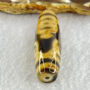 Natural Powerful Tibetan Old Oily Agate 4 Nectar Vessel Dzi Bead Heavenly Master (Tian Zhu) 花蜜容器眼天珠 16.67g 49.0 by 14.8mm - Huangs Jadeite and Jewelry Pte Ltd