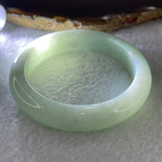 Type A Blueish Green with Faint Lavender Jadeite Bangle Internal Diameter 53.9mm 54.99g 12.5 by 8.7mm (Very Slight Internal Line ) - Huangs Jadeite and Jewelry Pte Ltd