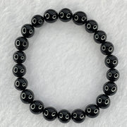 Natural Black Gold King Amber Beads Bracelet 天然黑金翁王琥珀手链 6.93g 15cm 8.5mm 22 Beads - Huangs Jadeite and Jewelry Pte Ltd