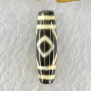 Natural Powerful Tibetan Old Oily Agate 2-Eye Vajra Dzi Bead Heavenly Master (Tian Zhu) 二眼天珠 7.36g 38.5 by 11.3mm - Huangs Jadeite and Jewelry Pte Ltd