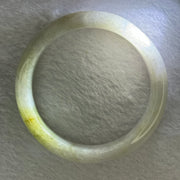 Type A Lavender with Green Patches Jadeite Bangle 56.41g Internal Diameter 55.7mm 13.6 by 8.3mm (Internal Lines) - Huangs Jadeite and Jewelry Pte Ltd