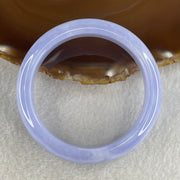 Natural Blue Lace Agate Bangle 47.87g Internal Diameter 57.2mm 13.2 by 8.4mm (Perfect) - Huangs Jadeite and Jewelry Pte Ltd