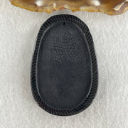 Type A Opaque to Partial Translucent Black Omphacite Jadeite Rat Pendant 25.17g 59.7 by 40.3 by 9.4mm - Huangs Jadeite and Jewelry Pte Ltd