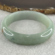 Type A Light Blueish Green with Brown Yellow and Dark Blueish Green Patches Jadeite Bangle 51.67g Internal Diameter 55.6mm 14.0 by 7.2mm (Close to Perfect) - Huangs Jadeite and Jewelry Pte Ltd