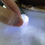 Natural Blue Lace Agate Necklace Heart Shape in S925 Sliver 5.49g 46cm 17.1 by 19.4 by 7.9mm - Huangs Jadeite and Jewelry Pte Ltd