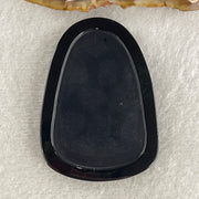 Certified Natural Type A Black Omphacite Jadeite Fu Lu Shou Pendant 33.09g 60.4 by 43.1 by 7.8mm - Huangs Jadeite and Jewelry Pte Ltd