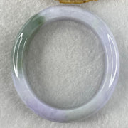 Type A Lavender with Green Jadeite Oval Bangle 60.46g Internal Diameter 56.2mm 13.6 by 8.7mm (Very Fine Internal Lines) - Huangs Jadeite and Jewelry Pte Ltd