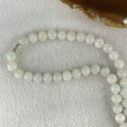 Type A Full Faint Lavender Jadeite Beads Necklace 65.30g 54cm 8.2mm 70 Beads - Huangs Jadeite and Jewelry Pte Ltd