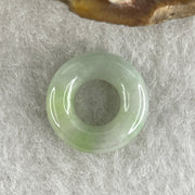 Natural Type A Green Jadeite Mini Ping An Kou Pendant | Safety, Harmony & Abundance Talisman (1.04g | 13.2 x 3.5mm) - Huangs Jadeite and Jewelry Pte Ltd