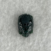 Good Grade Type A Translucent Black Jadeite Dragon Turtle Charm Pendant 0.72g 10.9 by 7.1 by 5.3mm - Huangs Jadeite and Jewelry Pte Ltd