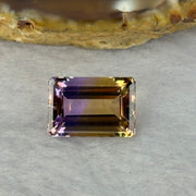 Natural Faceted Ametrine Parallelogram Shape 9.38ct 15.4 by 10.7 by 7.7mm - Huangs Jadeite and Jewelry Pte Ltd
